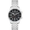 Spinnaker Mens 42mm Bradner Automatic Petrol Black 3 Hands Watch with Stainless Steel Bracelet SP-5062-11