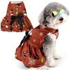 Zunea - Abiti da Halloween per cani e gatti di piccola taglia, con stampa di zucca/fantasmi/pipistrello, costume di Halloween per cuccioli, vestito elegante per animali domestici, gonna morbida con