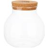 JOINPAYA Bottiglia in Vetro Borosilicato con Tappo in Legno per Paesaggio Micro Diy, Decorazione Stanza con Luce LED Bianca, Facile da Osservare e Creare Ambienti Naturali