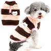 Zunea - Maglione in pile per cane e gatto di piccola taglia con anello a D, peluche morbido e caldo, giacca invernale per cucciolo, abbigliamento per tempo freddo per animali domestici, Chihuahua