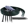 sarcia.eu Bordo flessibile per giardino, bordo per prato morbido, bordo da giardino in plastica, 4 cm di altezza (10 m, verde)