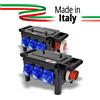 EXTREME QUADRO CORRENTE POWERBOX TARTARUGA SPINA 32A TRIFASE 6 PRESE CEE 16A MONOFASE SPIE RETE E RILANCIO