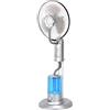 AERREGI Ventilatore Nebulizzatore 75W a Piantana con Telecomando - 40 cm, 3,2L, 3 Velocità e Modalità, Oscillante 70°, Timer 7,5H