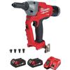 Milwaukee Rivettatrice Compatta 18V - 2 Batterie 2Ah - 1 Caricabatteria