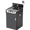 Staylux Mobilfornello 4 Fuochi con Vano Bombola colore Nero