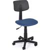 Bizzotto Sedia Ufficio con Rotelle modello Artemis Colore Blu