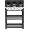 Staylux Cucinetta a Gas 5 Fuochi Nera