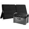 ALLPOWERS 1451Wh 2400W Centrale Elettrica Portatile con 100W Pannello Solare, S2000Pro Power Station 2700W AC+DC, con 4 * 2400W Uscite AC, Generatore Solare MPPT UPS per RV Campeggio Casa Emergenza