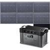 ALLPOWERS 1451Wh 2400W Centrale Elettrica Portatile con 600W Pannello Solare, S2000Pro Power Station 2700W AC+DC, con 4 * 2400W Uscite AC, Generatore Solare MPPT UPS per RV Campeggio Casa Emergenza