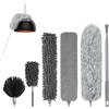 Vicloon Spolverino per Polvere, 8Pcs Spazzola per La Pulizia Della Polvere, Microfibra Spolverino Telescopico con Manico, Riutilizzabile, Lavabile per Soffitto Ragnatela Ventilatore Tenda