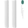 Vicloon Muschio Palo Totem, 2 Pezzi Piante Rampicanti Bastone 60cm Palo di Muschio Plastica Adatto per Piante Rampicanti da Interni ed Esterni, Bastone Muschiato per Crescere Verso L'alto