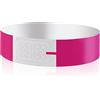 Vicloon Braccialetti identificativi, 100Pcs Braccialetti d'ingresso, Braccialetti di Carta Impermeabili, Braccialetti per Eventi con Chiusura Adesiva, Braccialetti per Eventi Festival Concerti (Rosa)