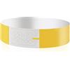 Vicloon Braccialetti identificativi, 100Pcs Braccialetti d'ingresso, Braccialetti di Carta Impermeabili, Braccialetti per Eventi con Chiusura Adesiva Braccialetti per Eventi Festival Concerti(Giallo)