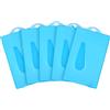 Vicloon Porta Badge, 5Pcs Portabadge Verticale, ID Carte Porta Badge Colore, Carte d'identità in Plastica con Fessura per il Pollice, Ufficio Scuola ID di Credito Licenze Pass (Blu)