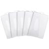 Vicloon Porta Badge, 5Pcs Portabadge Verticale, ID Carte Porta Badge Colore, Carte d'identità in Plastica con Fessura per il Pollice, Ufficio Scuola ID di Credito Licenze Pass (Bianco)