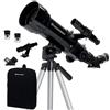 Celestron 21035ADS Kit telescopio rifrattore da viaggio Scope 70 con zaino, n...