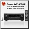 Denon AVR-X1800H Ricevitore AV 7.2ch 8K 80W HDR10+ eARC NUOVO Giappone