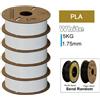 KINGROON Filamento stampante 3D PLA PETG TPU ABS, lotto da 5 kg, nero, bianco,...