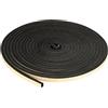 PATIKIL Nastro Autoadesivo in Schiuma, 15mm W x 10mm T x 10m EPDM Neoprene Nastro Isolante Guarnizione Gomma Adesiva per Porte Finestra e Condizionatore, Nero