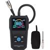 Aurikall Rilevatore di gas combustibile e cercafughe portatile con display LCD a colori, sonda flessibile e intervallo da 50 a 50.000 PPM per il monitoraggio di tubazioni di gas naturale e