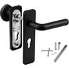 Gedotec Maniglia per porte tagliafuoco Set intercambiabile nero opaco | FI10027 | 1 set - Maniglia per porta | PZ - cilindro