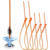 GOWTX Serpente di scarico in plastica, 5 pezzi, 64 cm, per rimuovere i peli delle fognature, 50 cm, strumento per la pulizia della coclea multi-dente, riutilizzabile per lavello, coclea di scarico per tubi,