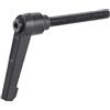 Fafeicy Maniglia a Leva di Bloccaggio M8 Leva di Serraggio 16-60 mm Lega Maniglia Regolabile per Macchinari Manopola con Filettatura Maschio Esterna di Bloccaggio (M8*60)
