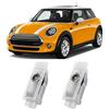 Motegear 2 Pezzi Luci Proiettore Porta Logo per MINI R50/R52/R53/R55/R56/R57/R58/R59/R60/R61/F54/F60/F55/F56/F57, illuminazione sottoscocca auto, luce LED di benvenuto, illuminazione d'ingresso