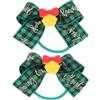 NIYANGLE 2pezzi Elastici per Coda di Cavallo Fiocco per Bambine Laccio per Capelli Fiocco Elastici per Capelli Decorativi per Bambine