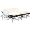 Geriafy - Letto Matrimoniale Elettrico 180x200 cm con Due Reti Indipendenti | Materassi in Memory Foam con Fodera in Cotone Sfoderabile