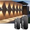 Lampada Solare Da Esterno Alto E Basso, Applique Solare 3 Modalità IP65 Impermea