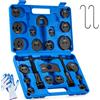 Orion Motor Tech 24 Pezzi Set di Arretratore Pistoncini Freni e Blu Nero