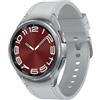 Samsung Galaxy Watch6 Classic - 43 mm - intelligente Uhr mit Band - Hybrid-Eco-Leder - Silber - Bandgr??e: S/M - Anzeige 3.33 cm (1.3)