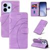 LACAE Cover a Libro per Oppo Reno 15 FS 5G 4G / Reno 15 F 5G 4G - Custodia Flip PU Pelle con Porta Carte, Supporto, Magnetica Case (Purple)