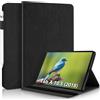Aswant Galaxy Tab A 10,5 pollici 2018 Custodia in Rilievo Albero Pelle PU Custodia a Portafoglio Porta Penne Custodia per tablet Custodia per Samsung Galaxy Tab A 10,5 2018 SM-T590/SM-T595 Nero