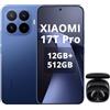 XIAOMI 17T Pro,Smartphone 12+512GB,Display Eye-Care da 6,83 a 144Hz,Batteria al silicio-carbonio da 7000 mAh (tip),Teleobiettivo Leica 5x,HyperCharge da 100W,Deep Blue,Included Black Headphones