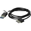 vhbw cavo dati USB compatibile con Asus Transformer Pad Infinity TF701 tablet - Cavo di ricarica 2in1, 100cm, nero