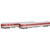 RIVAROSSI HR4416 DB Nachtzug, set di 2 carrozze cuccette Bvcmz248, livrea bianco