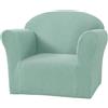Generic Coprisedia Regolabile per Bambini Rivestimento Divano Morbido Traspirante Mini Formato Fodera Poltrona 1 Posto per Neonati Bambini Piccoli(Green a)
