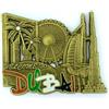 Bells Box Dubai Magnet - Dubai Souvenir Magnet - Dubai Landmarks Metal Fridge Magnet - Dubai Burj Khalifa (grigio scuro)