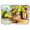 Generico Kit Ricamo Mezzo Punto Croce, Tela Prestampata 60x30 cm, Set Completo con Fili Mouliné in Cotone e Ago, Multicolore (cm 60x45 013)