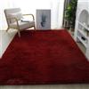 Treer Tappeto Salotto Moderno Peluche, Lavabile Morbido Tappeti per Soggiorno Tappeti per Interni Ultra Morbidi Tappeti, per Camera da Letto Home Decor (160x200cm,Borgogna)