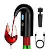BANGDILS Aeratore e decanter elettrico per vino, versatore aeratore per vino rosso One Touch con ricarica Type-C