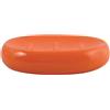 MSV - Portasapone in Ceramica Java - Portasapone - 12 x 9 cm - Arancione - Design Moderno per Il Bagno - Superficie Facile da Pulire - Ideale per Tutti i Tipi di Sapone
