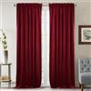 Generic Tende oscuranti in velluto rosso termiche, per camera da letto, soggiorno, sala da pranzo, teatro e studio, elegante trattamento per finestre per privacy e comfort