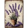 SUPERDANT Targa in metallo lavanda decorazione da parete 30x20 cm