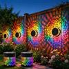 GHRATSA Decorazioni Giardino Mandala, Lanterna Solare da Esterno, Luci Esterno Energia Solare, Luci Solari da Balcone, IP65 Impermeabile, per Cortile, Giardino, Terrazza (2 PCS)