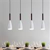 Winlams Lampada Da Comodino Nordico Ristorante Lampadario Moderno Minimalista Piatto Caldo Ristorante Bar Personalità Creativa Ristorante Bar Caffetteria Negozio Di Tè Al Latte Lampadario Ins Lampade (Bianco)