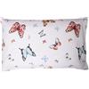 Novilunio 2 Federe Cuscino Letto in Cotone 50x80cm, chiusura a sacchetto, Set 2 Federe 100% Cotone - Farfalle Multicolor