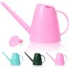 Bamworld Annaffiatoio per Piante da Interno con Beccuccio Lungo1,8L per Giardino Interno Esterno Piccolo Annaffiatoio da Casa Fiori in Rosa